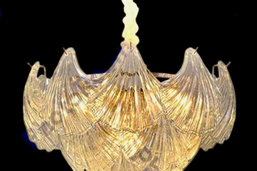 Afbeelding van Plafondlamp met schelpen (nieuwe)