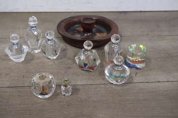 Afbeelding van Kristallen Mini parfumflesjes 8 stuks