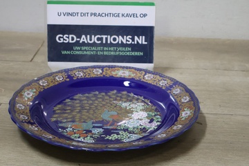 Afbeelding van Vintage Kobaltblauw Chinees Bord'
