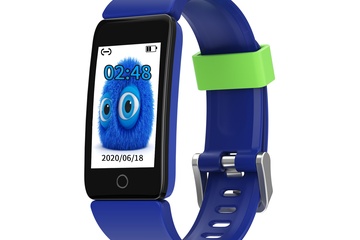 Afbeelding van Activiteiten Monitor voor KIDS. Kleur: Blauw. Sportuitvoering met USB laadstick