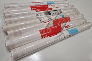 Afbeelding van 8 rollen DC fix zelfklevende raamfolie 