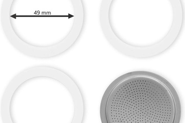 Afbeelding van Bialetti - Set Filterplaatje aluminium (49mm)