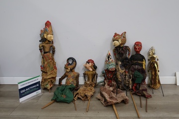 Afbeelding van Mix van Wajangpoppen 7 stuks