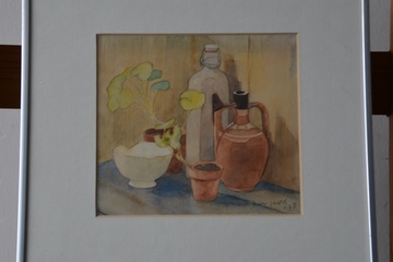 Afbeelding van Aquarel van Mari Jacobs: Stilleven