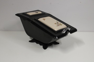 Afbeelding van Antiek Gietijzeren Kolenbak