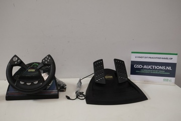 Afbeelding van Set van 1 Per4mer Racing Stuurwiel & Pedalen voor PC''