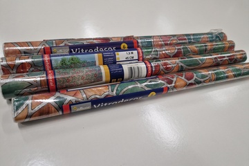 Afbeelding van 4 rollen alkor zelfklevende raamfolie mosaik 