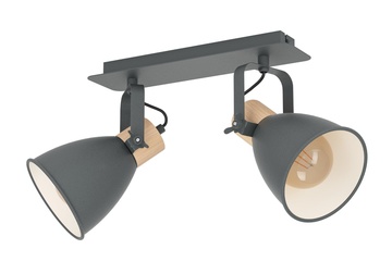 Afbeelding van EGLO Coswarth Spot - Industriële Plafondspot met Twee Lichtpunten