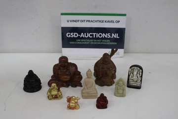 Afbeelding van Mix van 9 Boeddhabeeldjes