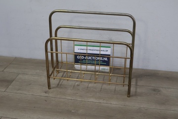 Afbeelding van Vintage Messing Tijdschriftenhouder