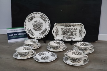 Afbeelding van 13-Stuks Vintage Mason's Ironstone Servies