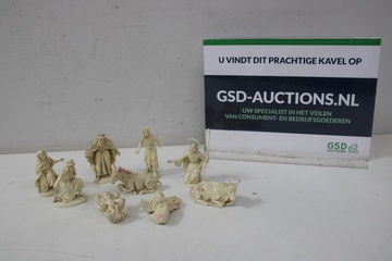 Afbeelding van Set van 9 Kerststalfiguren
