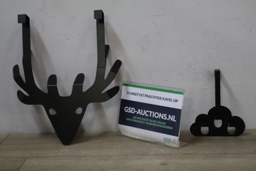 Afbeelding van Set van Twee Metalen Deurhaken'