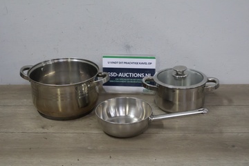 Afbeelding van Set van 2 Kookpannen & 1 Steelpan