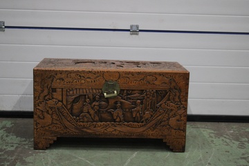 Afbeelding van Oosterse Gestoken Houten Kist