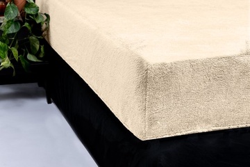 Afbeelding van Sleeptime Teddy hoeslaken Creme 180x200cm+30cm