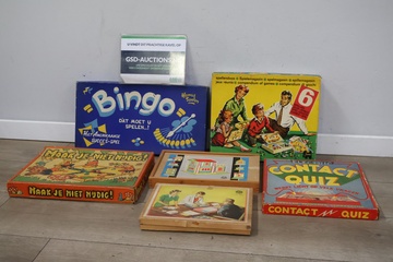 Afbeelding van Mix van vintage bordspellen 6 stuks
