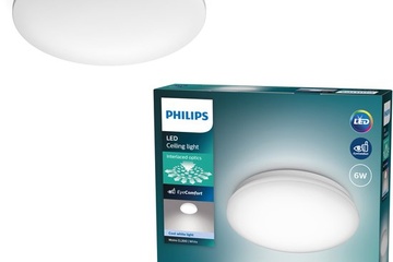 Afbeelding van Philips Moire plafonnière - koelwit licht - klein