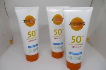 Afbeelding van 3xZENOVA SUNCARE zonnemelk factor 50 100ml tube