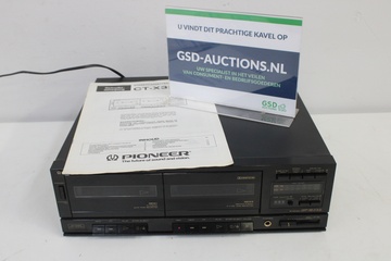 Afbeelding van Pioneer dubbele cassetteband speler CT-X303W