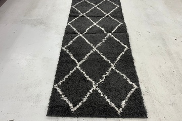 Afbeelding van Vidaxl vloerkleed 80x200 vivia shaggy antraciet 