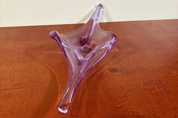 Afbeelding van Murano "Verre-Italie rond 1950-70" paarse glazen schaal