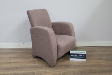 Afbeelding van Stoffen Armfauteuil in Pastelkleur