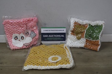 Afbeelding van Handgemaakte babydekentjes 3 stuks