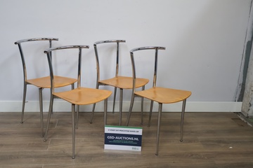 Afbeelding van Vintage Italian Dining Chairs by Segis, 1990s