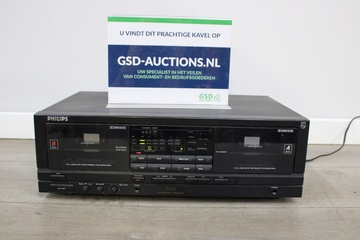 Afbeelding van Vintage Philips Dubbel-Cassettedeck