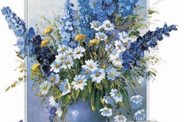 Afbeelding van Anna Paleta - Delphinium - Afm: 40x50 cm
