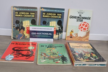 Afbeelding van Stripboeken van Kuifje 9 stuks