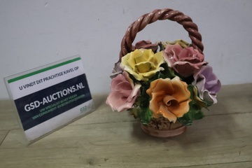 Afbeelding van Porseleinen rozenmand''