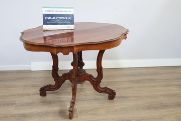 Afbeelding van Antiek Houten Spinnekoptafel