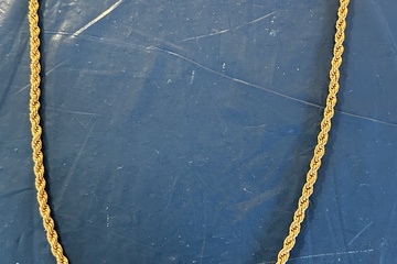 Afbeelding van Goudkleurige Gedraaide Ketting – ± 70 cm – Vintage Look