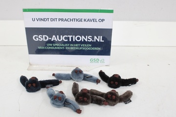 Afbeelding van Set van 6 Apensleutelhangers'