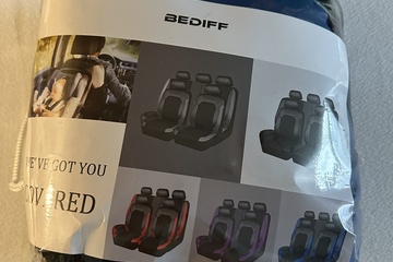 Afbeelding van Te koop aangeboden: BEDIFF autostoelhoezen set in zwarte uit