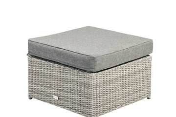 Afbeelding van Tierra outdoor illias lounge ottoman - hocker - coffee table 70x70 weatehred grey