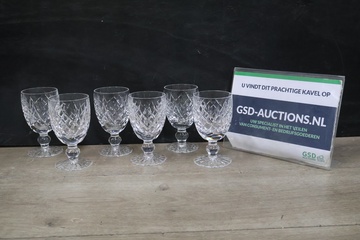 Afbeelding van Waterford kristallen glazen 6 stuks