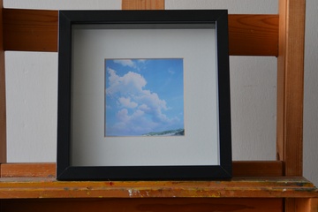 Afbeelding van Ingelijste vierkante poster: Wolkenlucht'