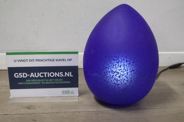 Afbeelding van Vintage Kobaltblauwe W.L.P Ei-Lamp