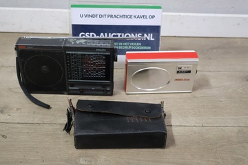Afbeelding van Set van 2 Vintage Draagbare Radio's