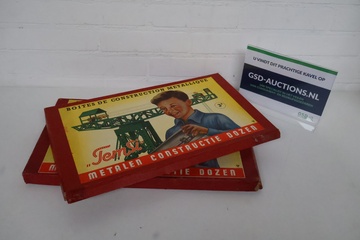 Afbeelding van Set Temsi Metalen Constructie Dozen - Vintage Speelgoed