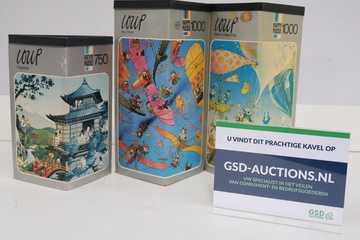 Afbeelding van Set van 3 Vintage Loup Legpuzzels