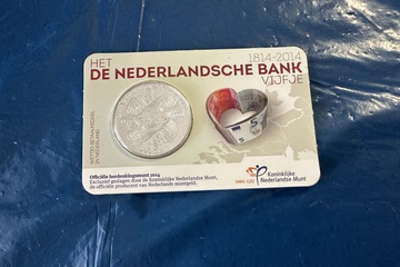 Afbeelding van Officiële herdenkingsmunt 2014 – De Nederlandsche Bank Vijfj