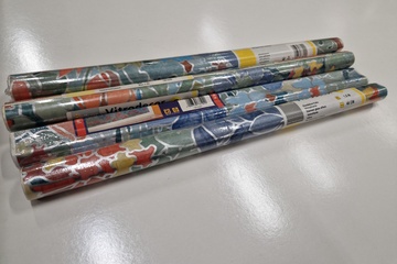 Afbeelding van 4 rollen Alkor zelfklevende raamfolie glasdecor