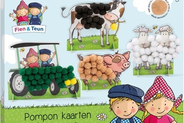 Afbeelding van Fien & Teun knutselen - knutselset boerderijdieren