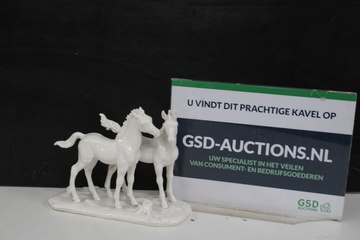 Afbeelding van Vintage Porseleinen Paarden van Echt Altmann