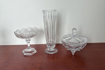 Afbeelding van D’Arques vas, kristallen snoep pot en schaal