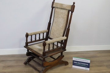 Afbeelding van Antiek Victoriaanse Schommelstoel